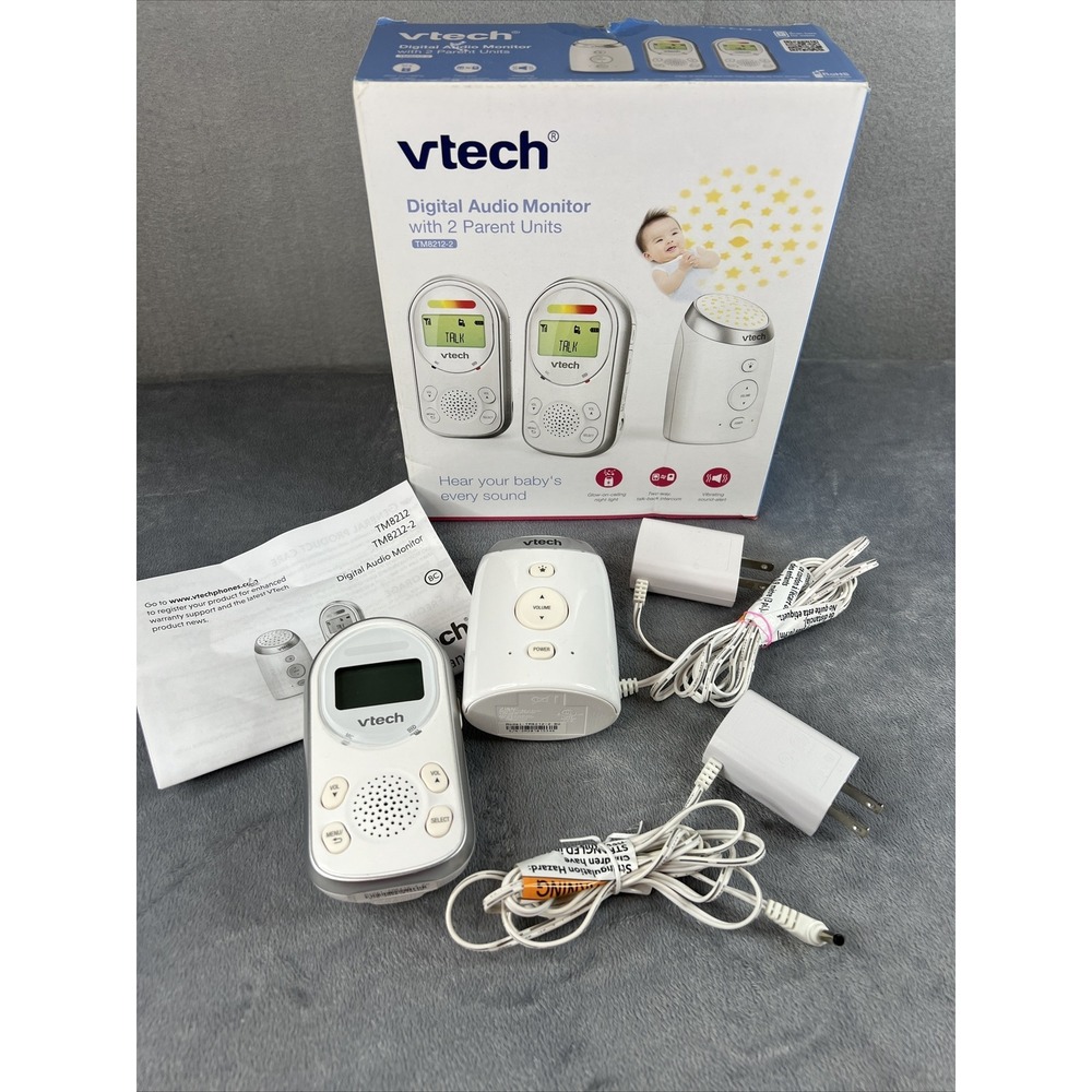 vTech Digital Audio Monitor with 1 Parent Unit Model TM8212-2 w/ Box